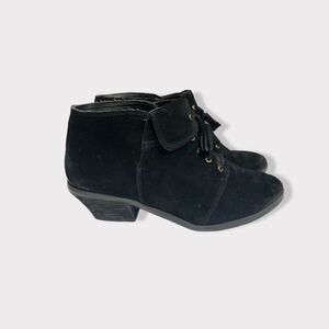 Anthropologie booties womens tracy Reese Lisa lace up Black 7